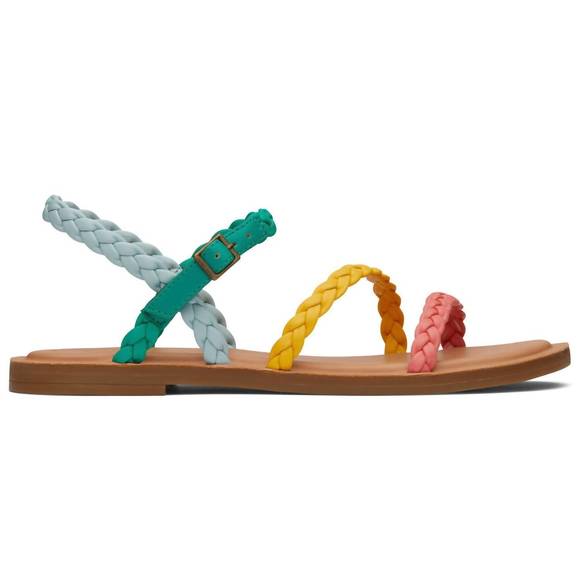 NEW TOMS women's kira strappy sandal in multi-color - Picture 1 of 5